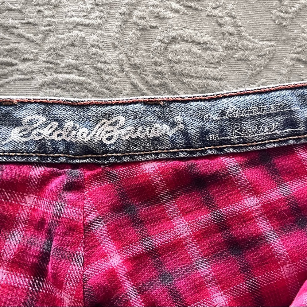Eddie Bauer Lined Light Blue Boyfriend Jeans - Picture 5 of 6